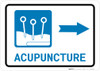 Acupuncture Right Arrow with Icon Landscape - Wall Sign Acupuncture Right Arrow with Icon Landscape - Wall Sign