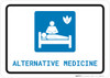 Alternative Medicine with Icon Landscape - Wall Sign Alternative Medicine with Icon Landscape - Wall Sign
