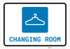 Changing Room with Icon Landscape - Wall Sign Changing Room with Icon Landscape - Wall Sign