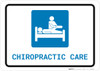 Chiropractic Care with Icon Landscape - Wall Sign