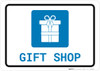 Gift Shop with Icon Landscape - Wall Sign