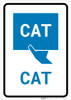 CAT with Icon Portrait v2 - Wall Sign