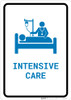 Intensive Care with Icon Portrait v2 - Wall Sign Intensive Care with Icon Portrait v2 - Wall Sign