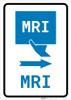 MRI Right Arrow with Icon Portrait v2 - Wall Sign