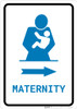 Maternity Right Arrow with Icon Portrait v2 - Wall Sign Maternity Right Arrow with Icon Portrait v2 - Wall Sign