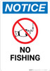 Notice: No Fishing with Icon - Wall Sign Notice: No Fishing with Icon - Wall Sign