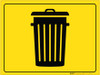 Trash Bin - Floor Marking Sign Trash Bin - Floor Marking Sign