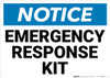 Notice: Emergency Response Kit Landscape - Wall Sign Notice: Emergency Response Kit Landscape - Wall Sign