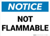 Notice: Not Flammable Landscape - Wall Sign