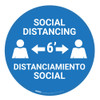 Social Distancing - Bilingual - Floor Sign