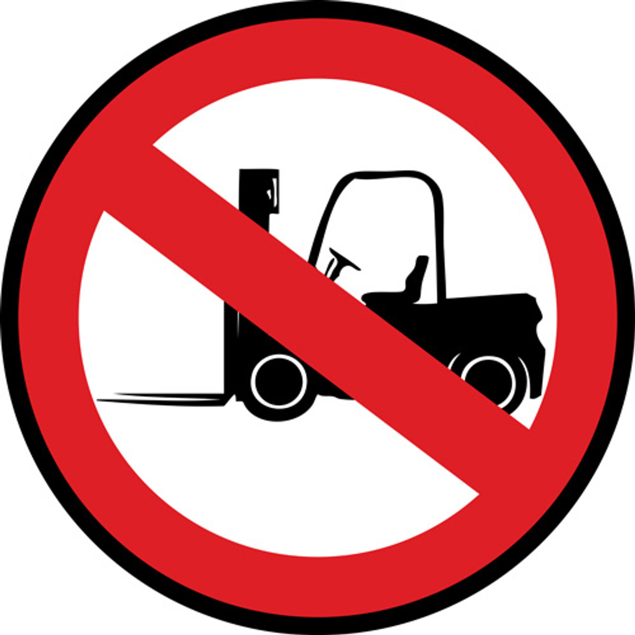 No Forklifts in this area Floor Sign and wall sign : Custom signs of ...