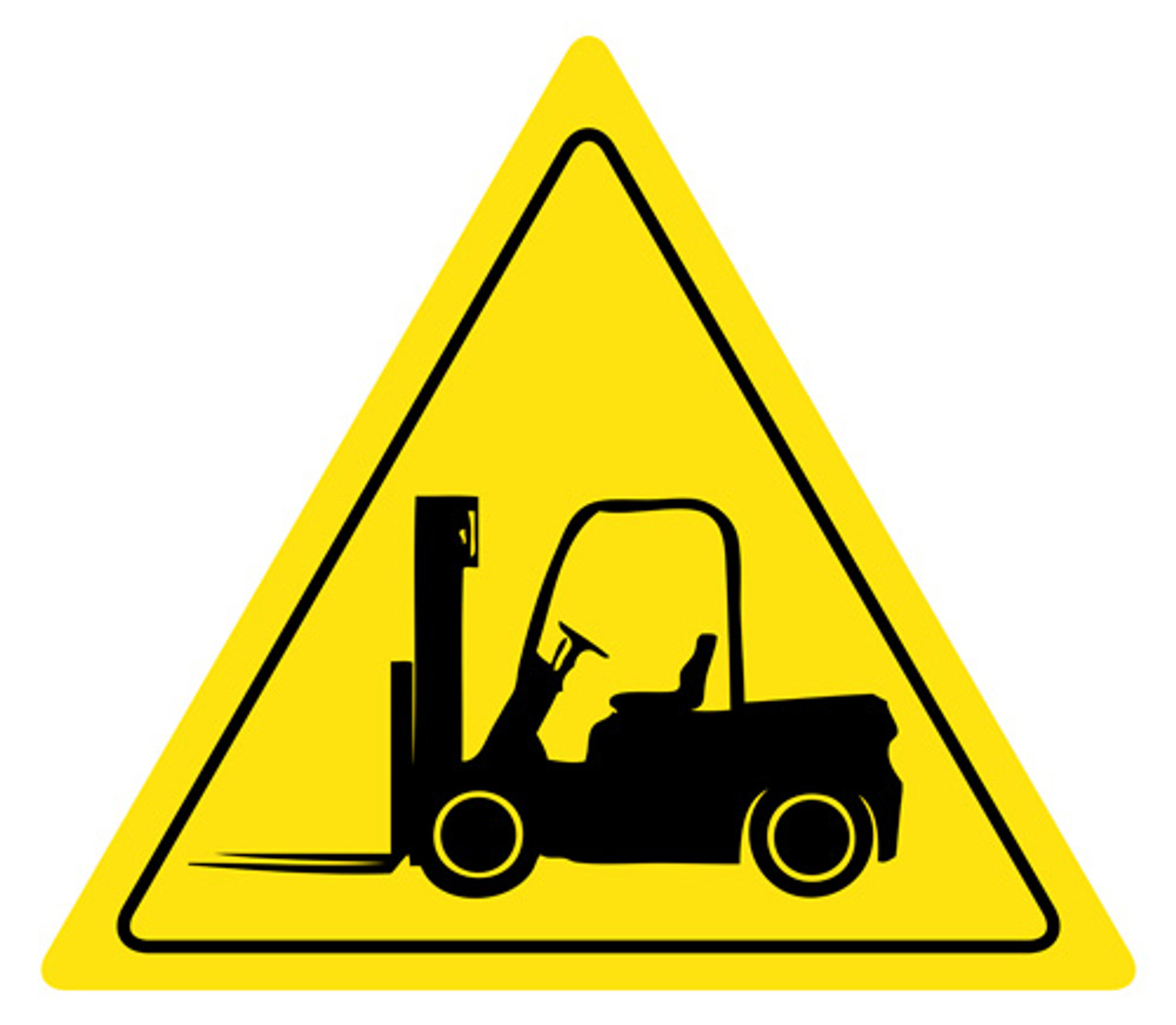 Caution Yield Forklift Peel and Stick Floor or Wall Sign Custom signs