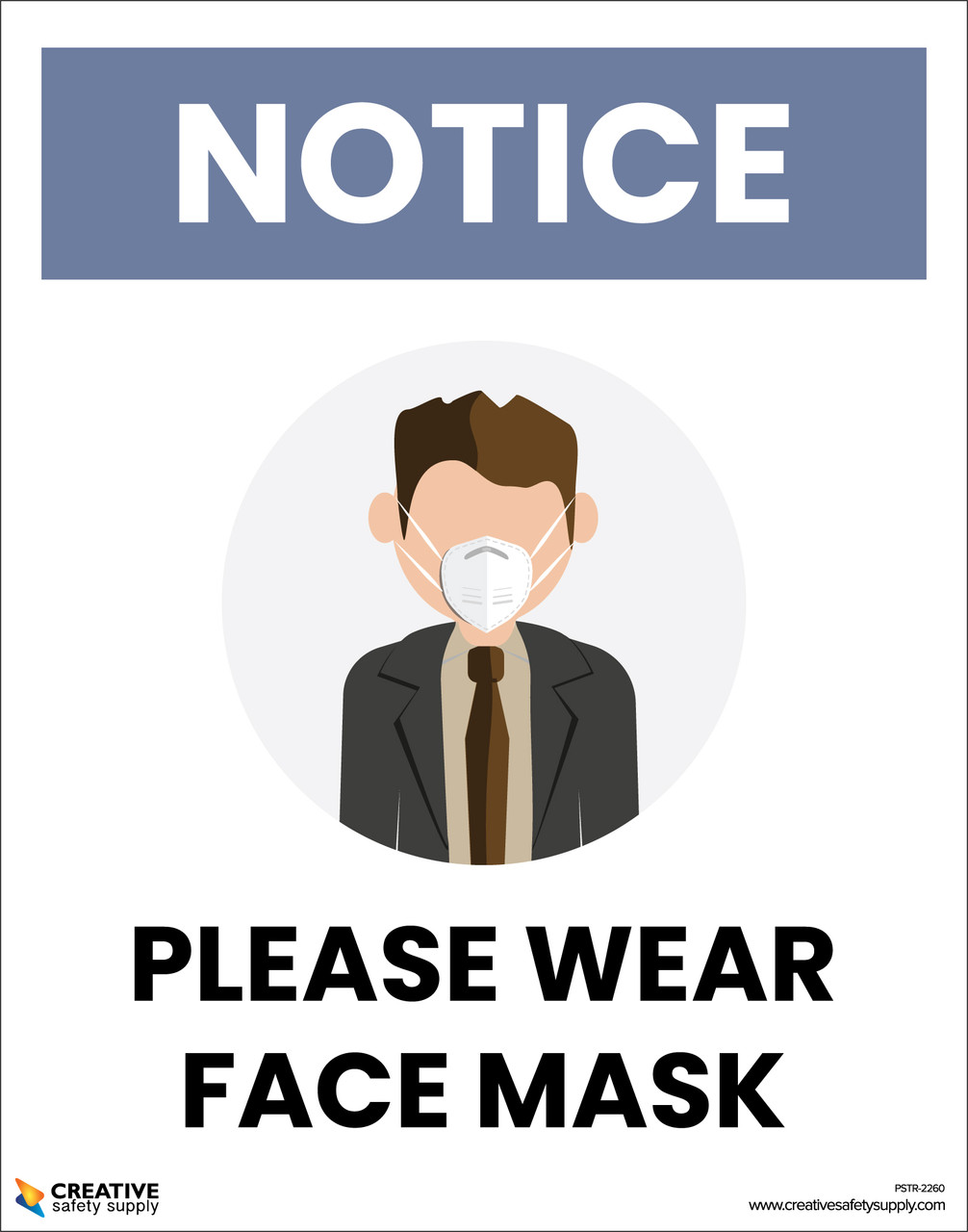 Notice Please Wear A Face Mask Sign | Covid-19 Signs | Highway Traffic Supply 18"x24" / Non-Reflective - Foto 9