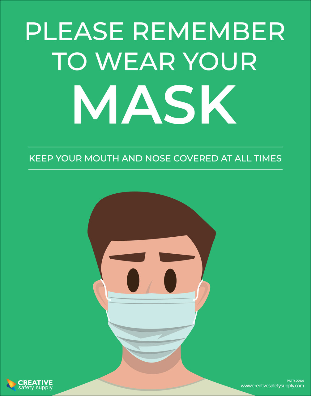 Please Remember To Wear Your Mask Covid 19 Poster Please Remember To Wear Your Mask Covid 19 Poster