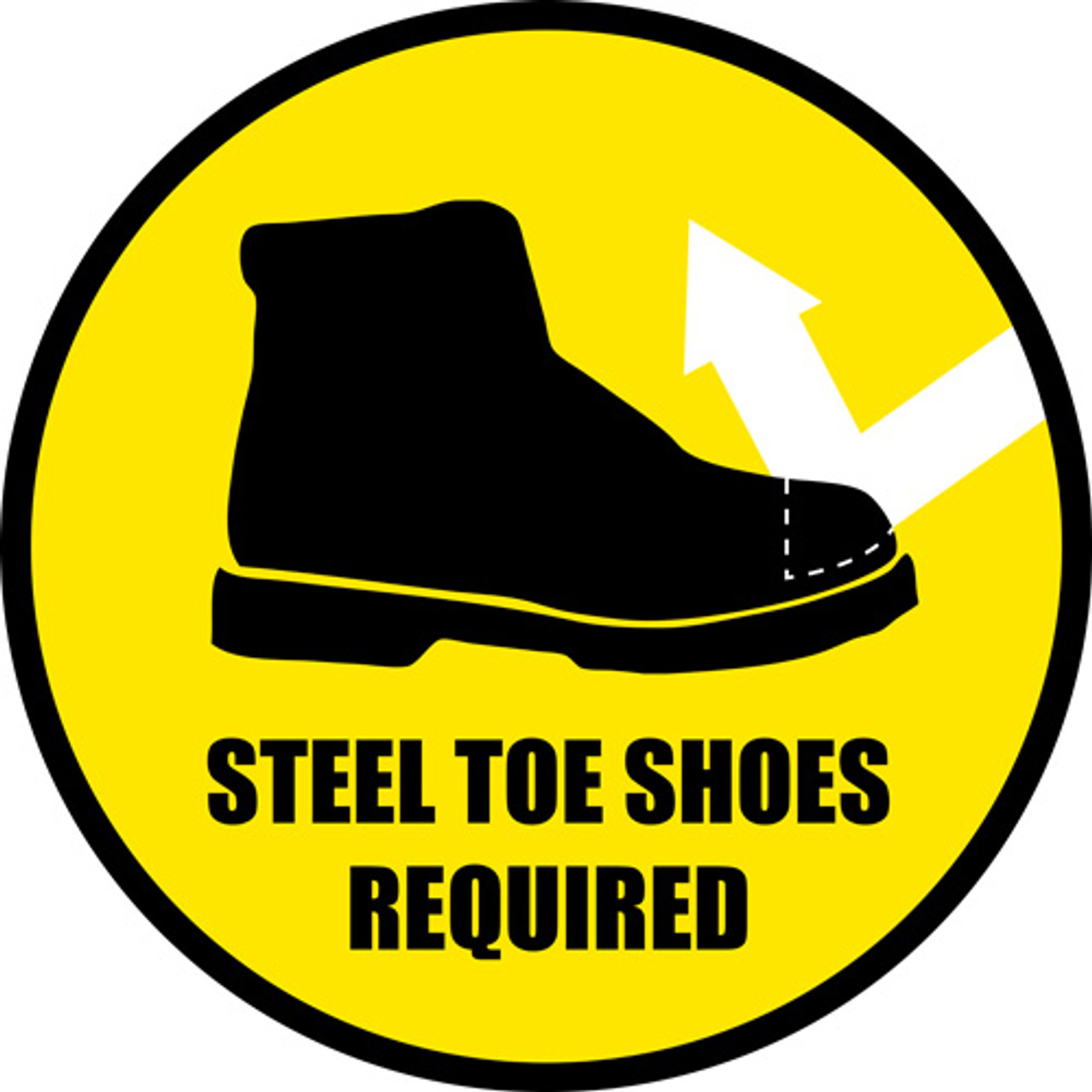 Steel-Toe Shoes Required Floor signs 