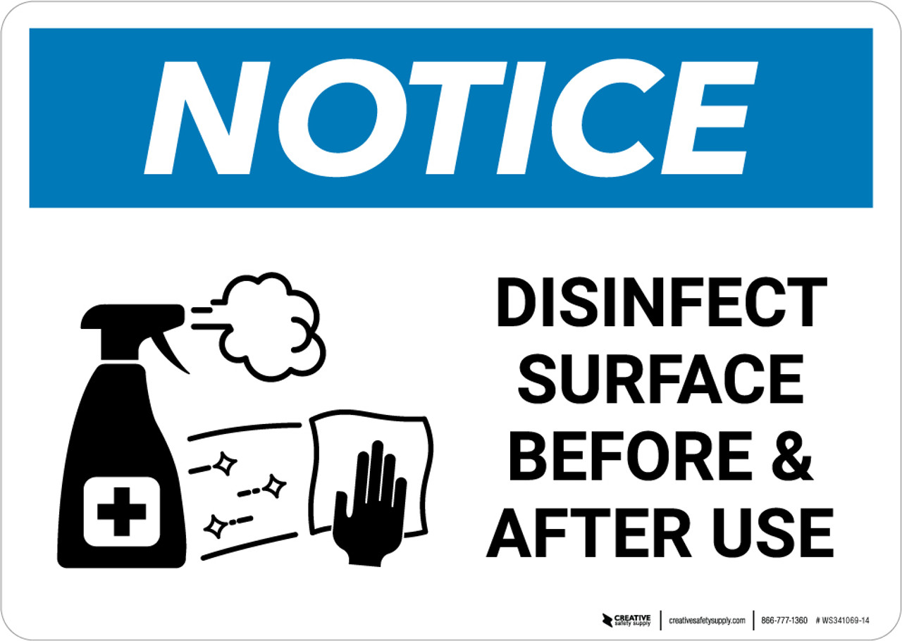 Encourage The Use Of Disinfectant Wipes And Promote Health And Safety In  Your Facility With Our Premium Quality We Offer Labels, Magnetic, Use Of  Wipes