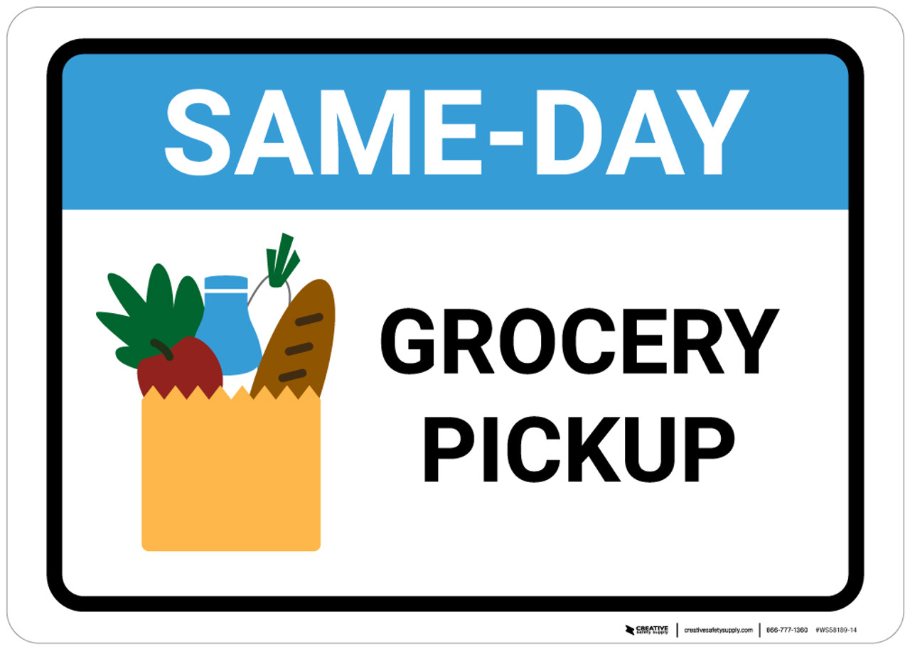 Same day grocery pickup