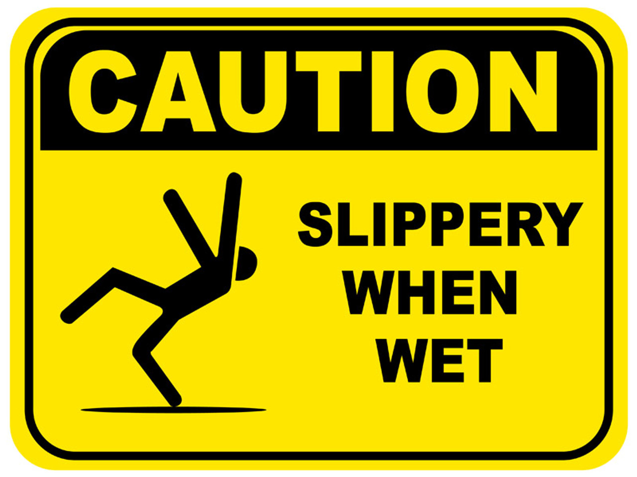 Slippery When Wet Floor Sign 5s Today 8122