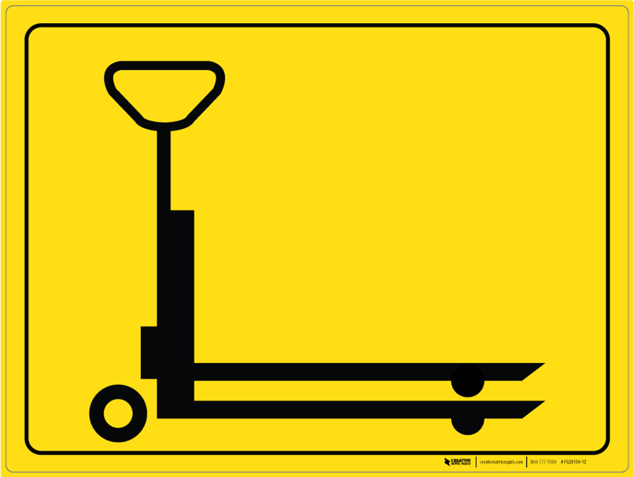 Pallet Jack Parking - Floor Marking Sign | Creative Safety Supply