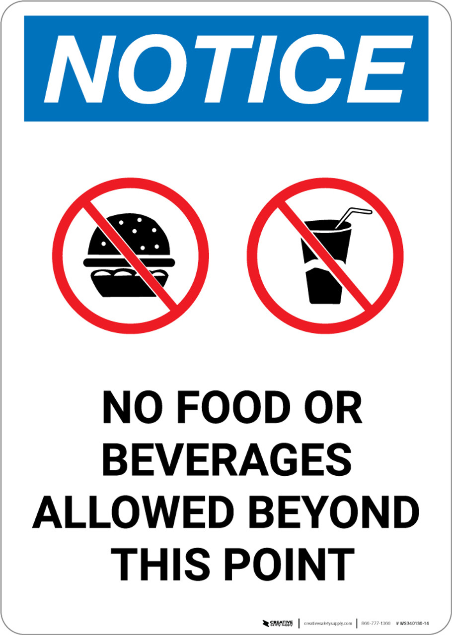 notice-no-food-or-beverages-allowed-beyond-this-point-with-icons-portrait-wall-sign-5s-today for Free Printable No Dumping Signs Notice: No Food Or Beverages Allowed Beyond This Point with Icons - Portrait Wall Sign | 5S Today for Free Printable No Dumping Signs