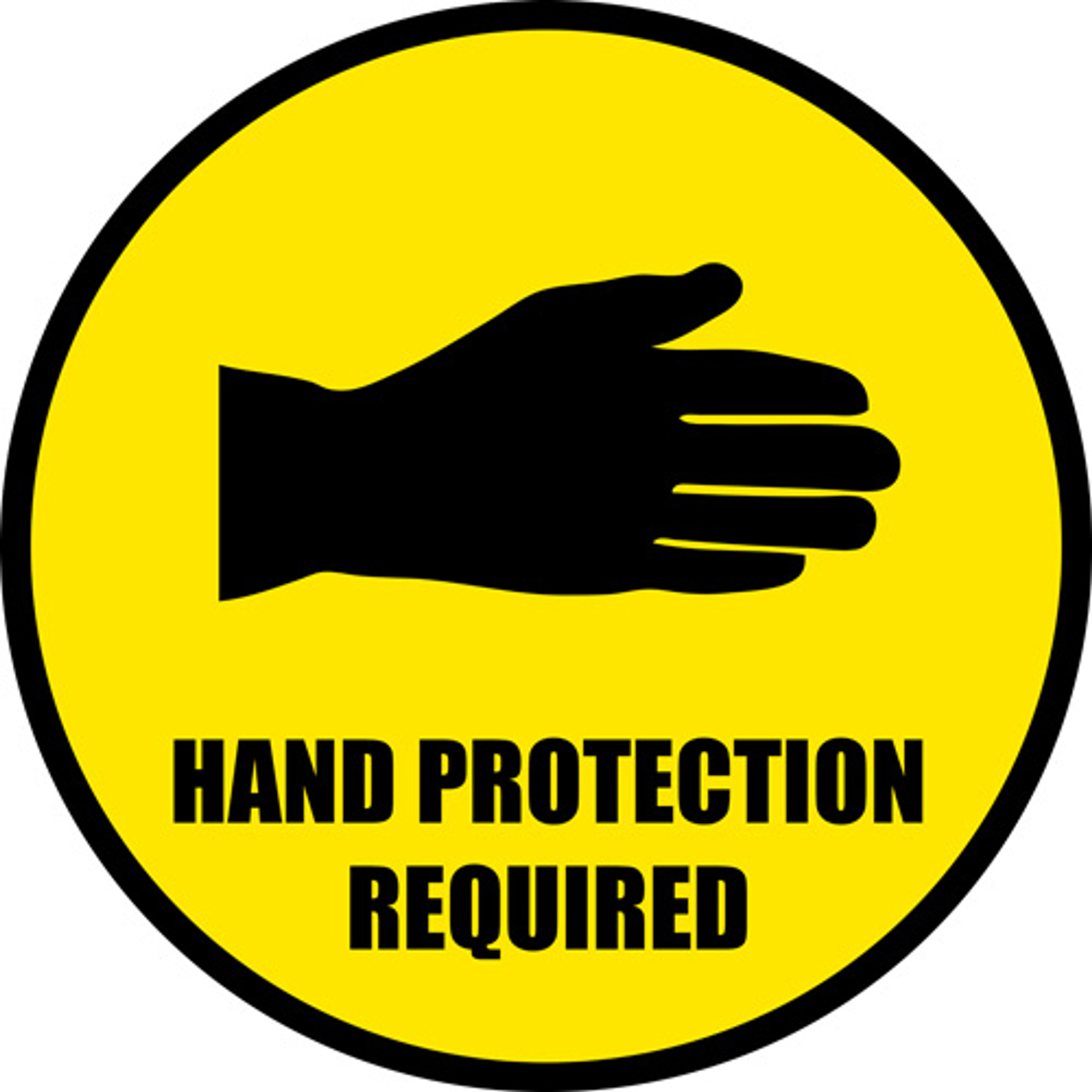 Hand Protection Required, PPE Floor Sign Make a custom sign at no
