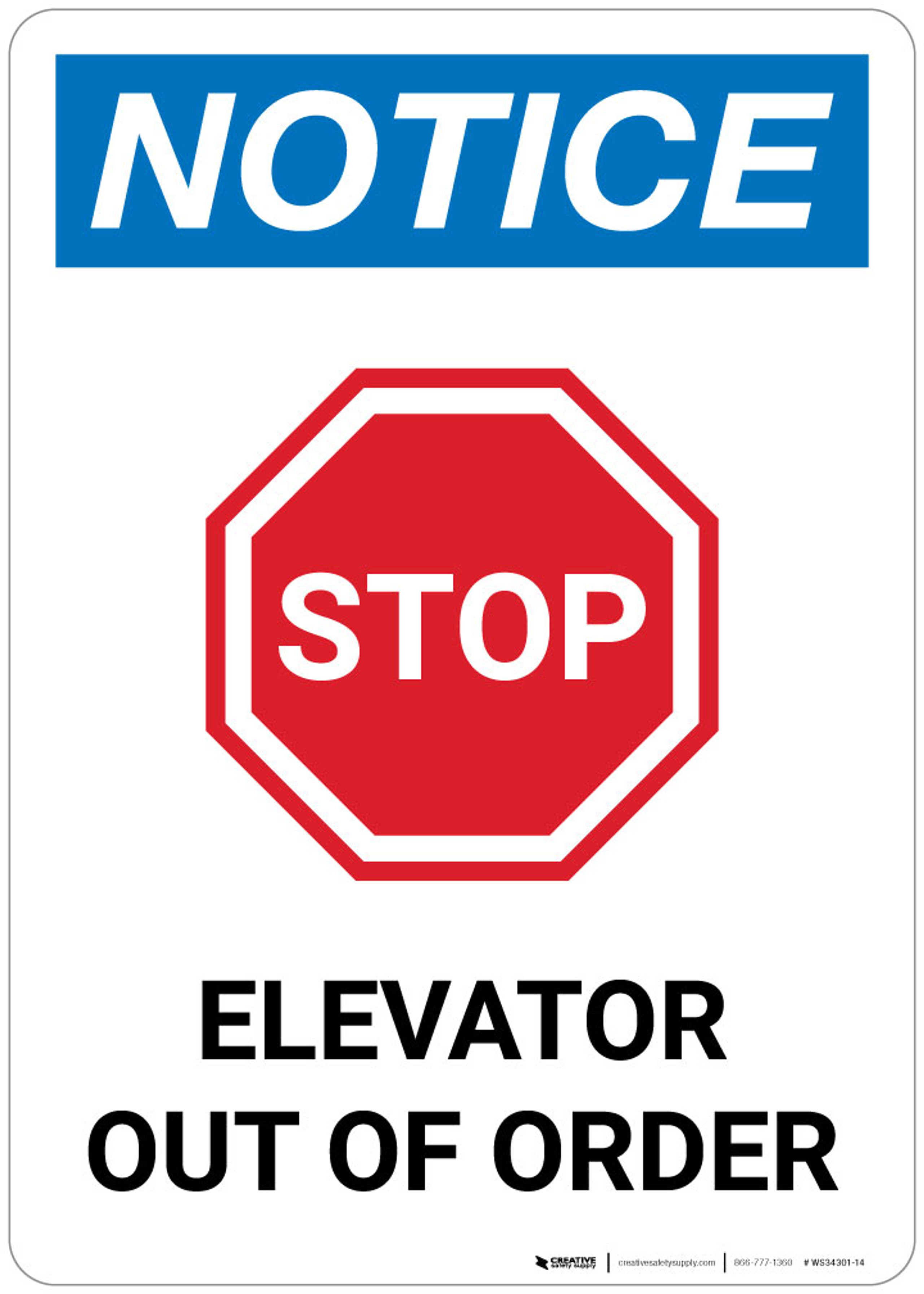 Elevator Out Of Order Sign Printable Elevator Out Of Order Sign Printable