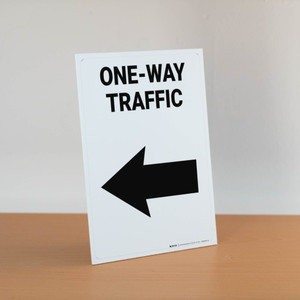 Achetez VSafety Way In Panneau autocollant effet aluminium 600 x 300 mm