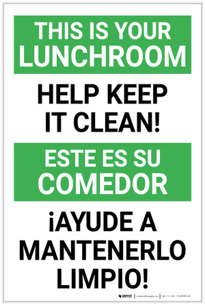 keep lunch room clean