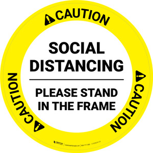 Social Distancing Floor Circle Stencil