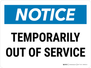 temporarily out of order signs