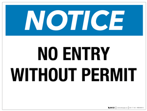 do not enter without permission sign