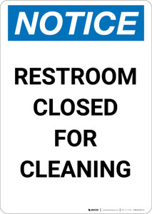 Notice: This Product Is Asbestos Free - Portrait Wall Sign