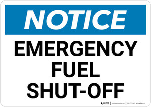 Notice: Emergency Fuel Shut-Off Landscape