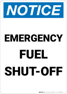 Notice: Emergency Fuel Shut-Off Portrait