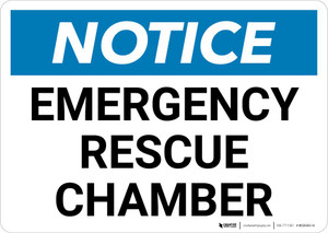 Notice: Emergency Rescue Chamber Landscape