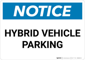 Notice: Hybrid Vehicle Parking Landscape