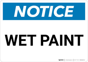 Notice: Wet Paint Landscape