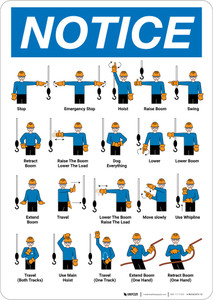 Notice: Mobile Crane Hand Signals Portrait
