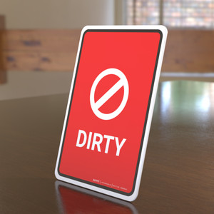 Dirty with Icon Portrait - Desktop Sign