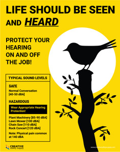 Life Should be Seen and Heard - Protect Your Hearing - Poster