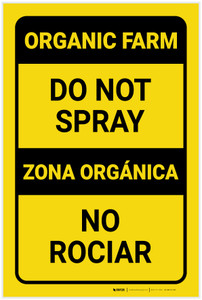 Caution: Do Not Spray Bilingual Spanish - Label