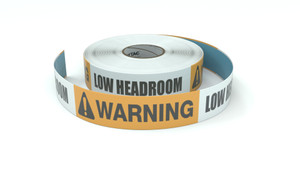 Warning: Low Headroom - Inline Printed Floor Marking Tape