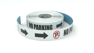 Traffic: No Parking Horizontal Arrows Right - Inline Printed Floor Marking Tape