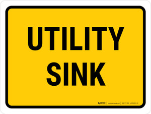 Utility Sink Landscape - Wall Sign