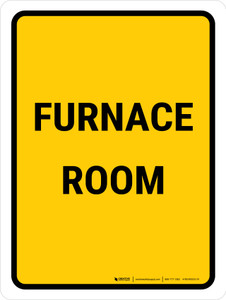 Furnace Room Portrait - Wall Sign