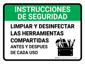 Safety Instructions V2 Spanish Landscape - Wall Sign