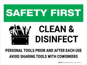 Safety First: Safety Instructions Landscape - Wall Sign