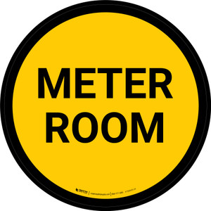 Meter Room Circular - Floor Sign