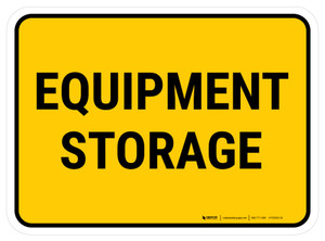 Equipment Storage Rectangular - Floor Sign