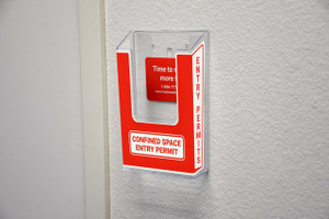 Confined Space Entry Permit - Tag Holder